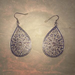 Silver earrings